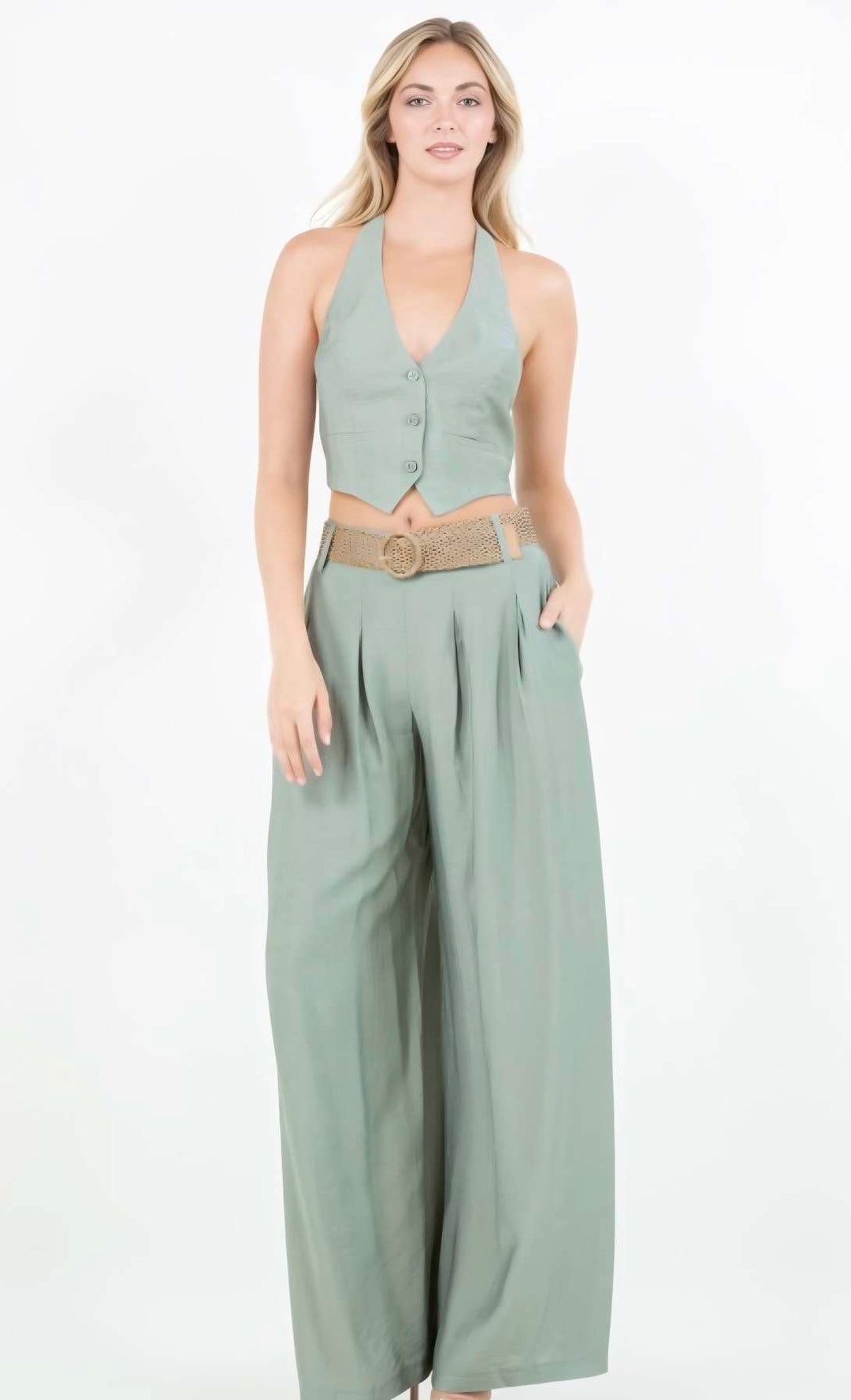 Halter Pant Set