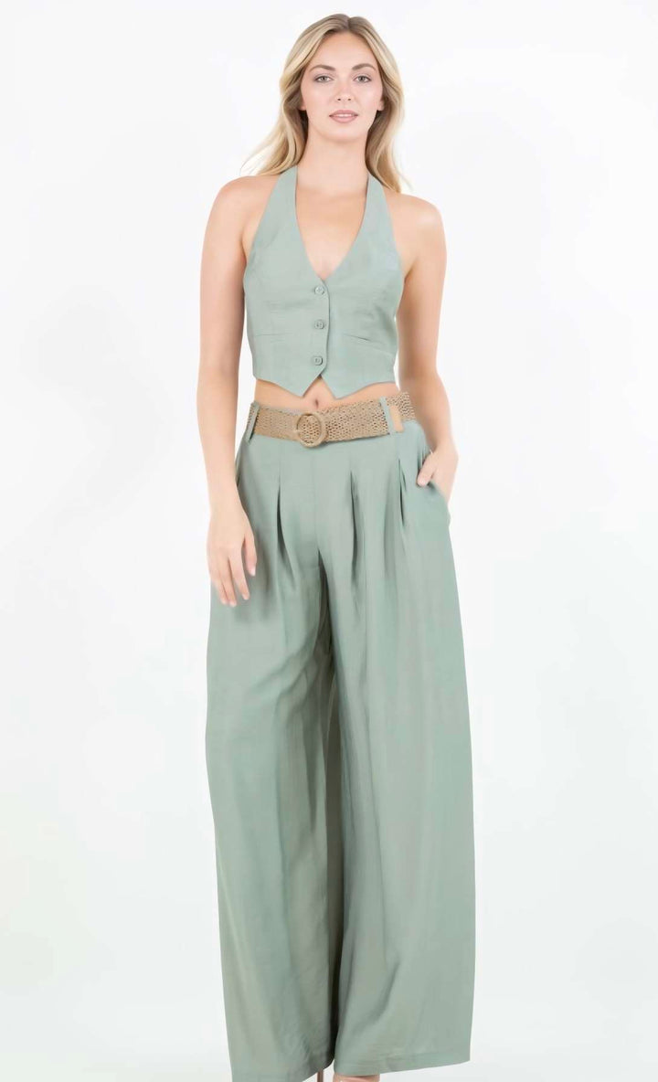 Halter Pant Set