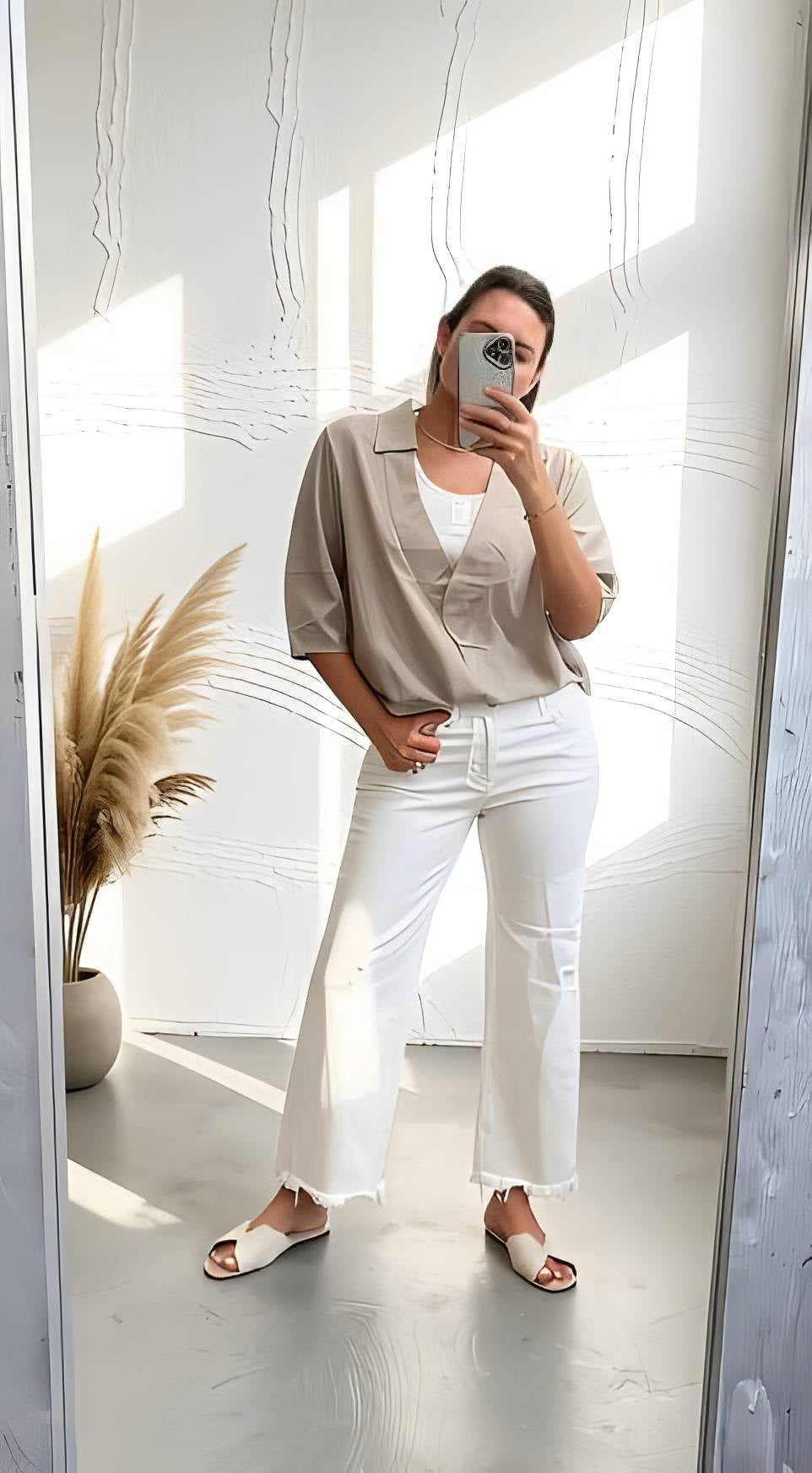 Khaki 2 Fer Top