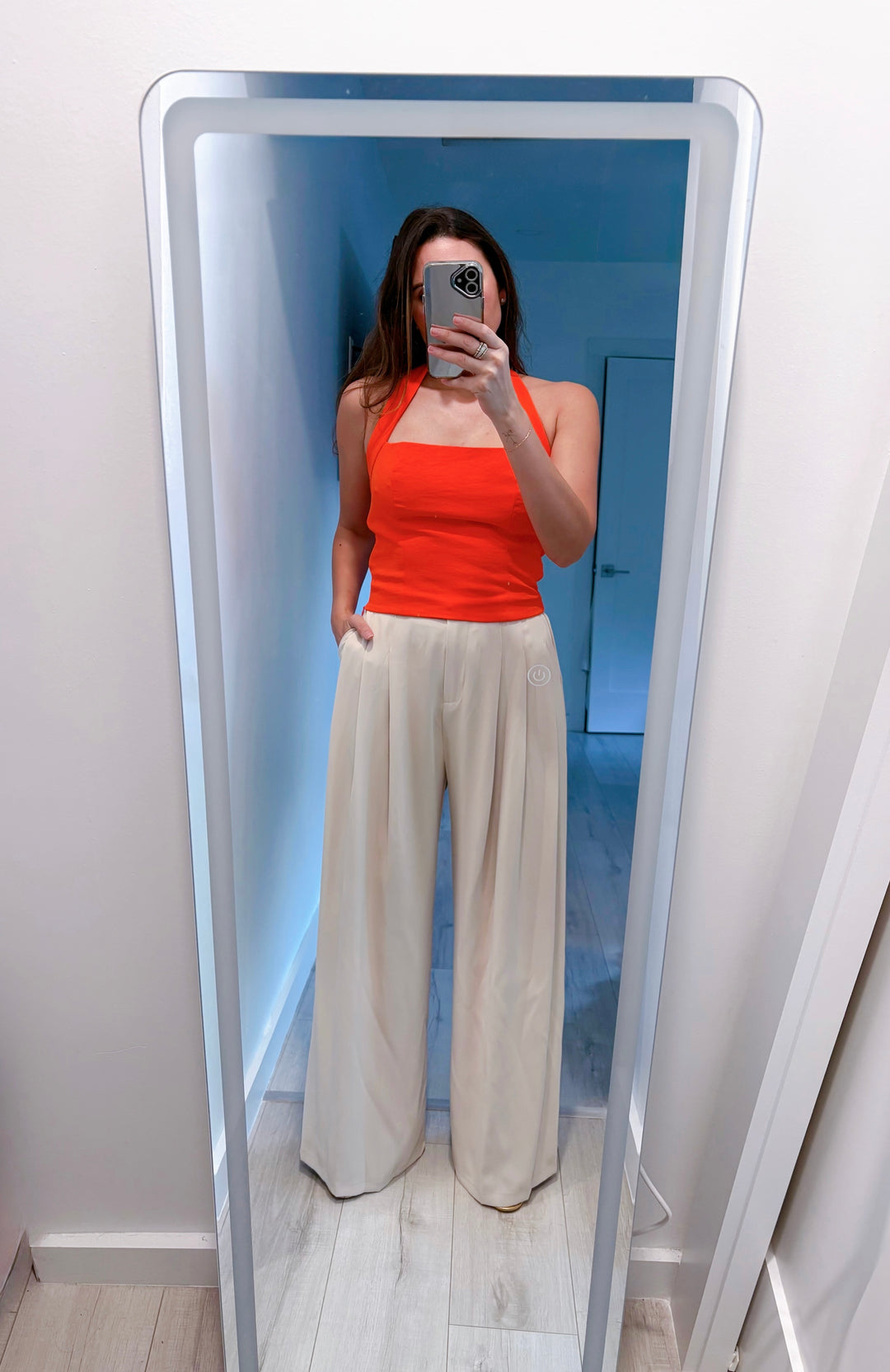 Orange Halter Top