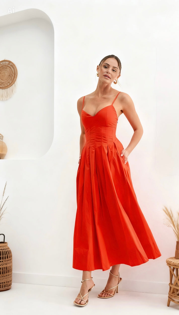 Tomato Corset Dress