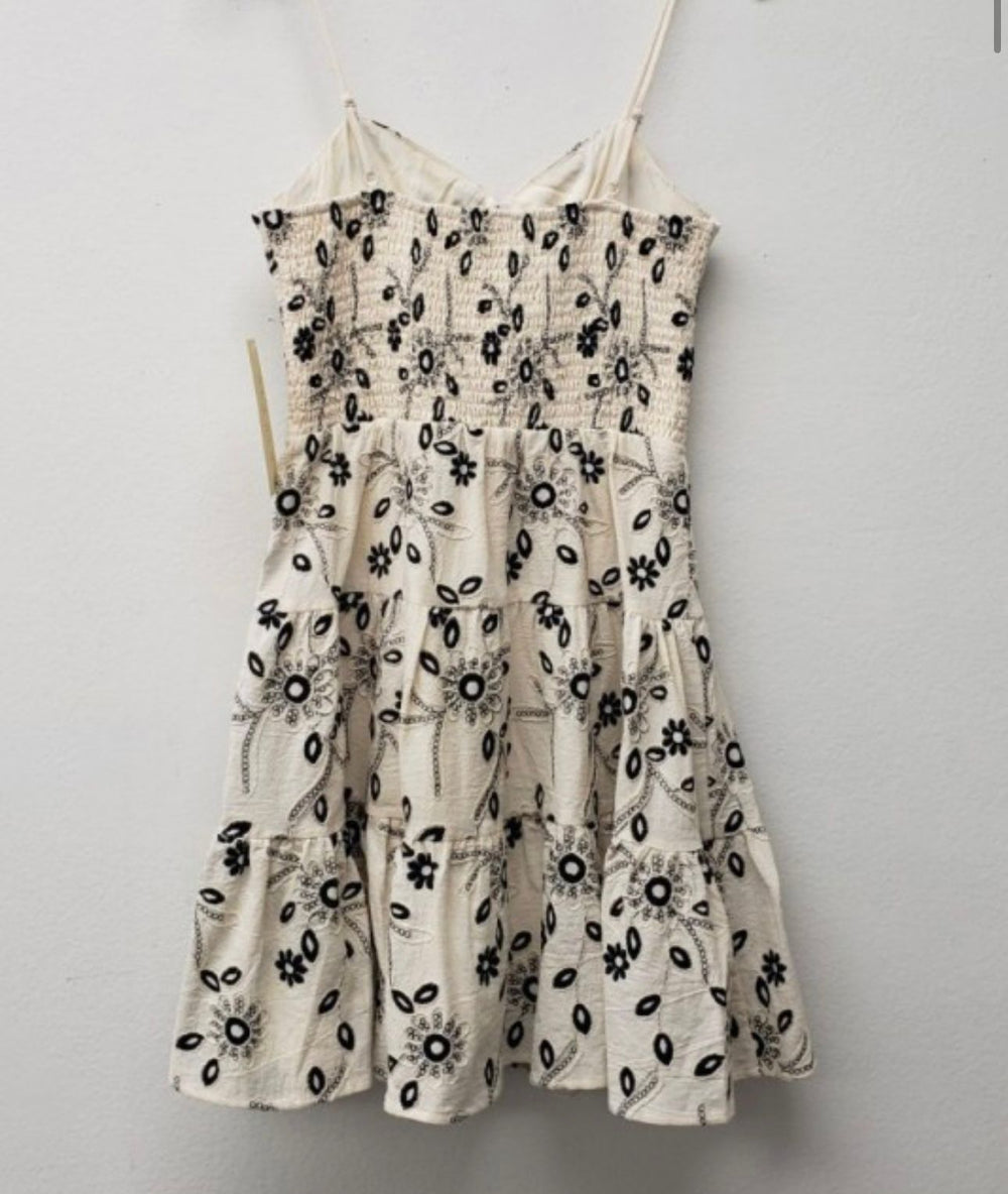 Beige/Black Tank Dress