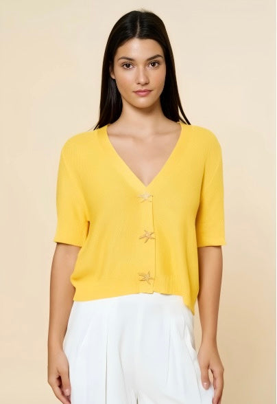 Yellow Starfish Sweater