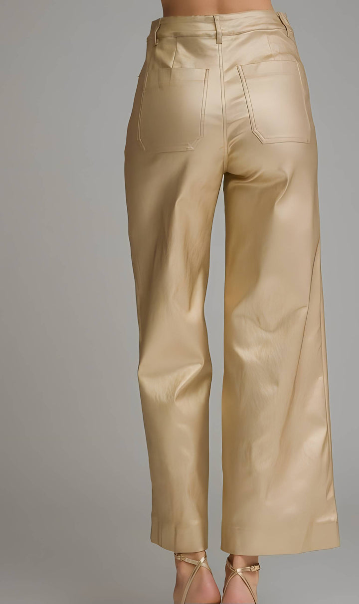 Gold Metallic Pants