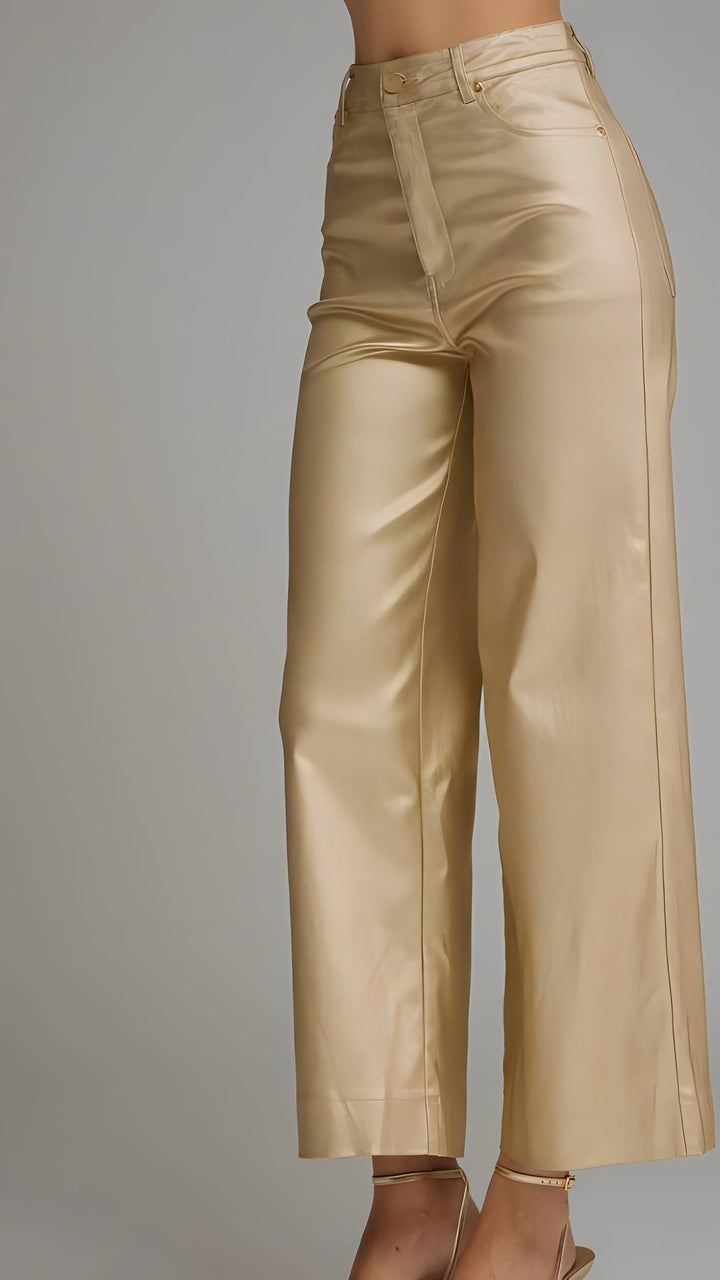 Gold Metallic Pants