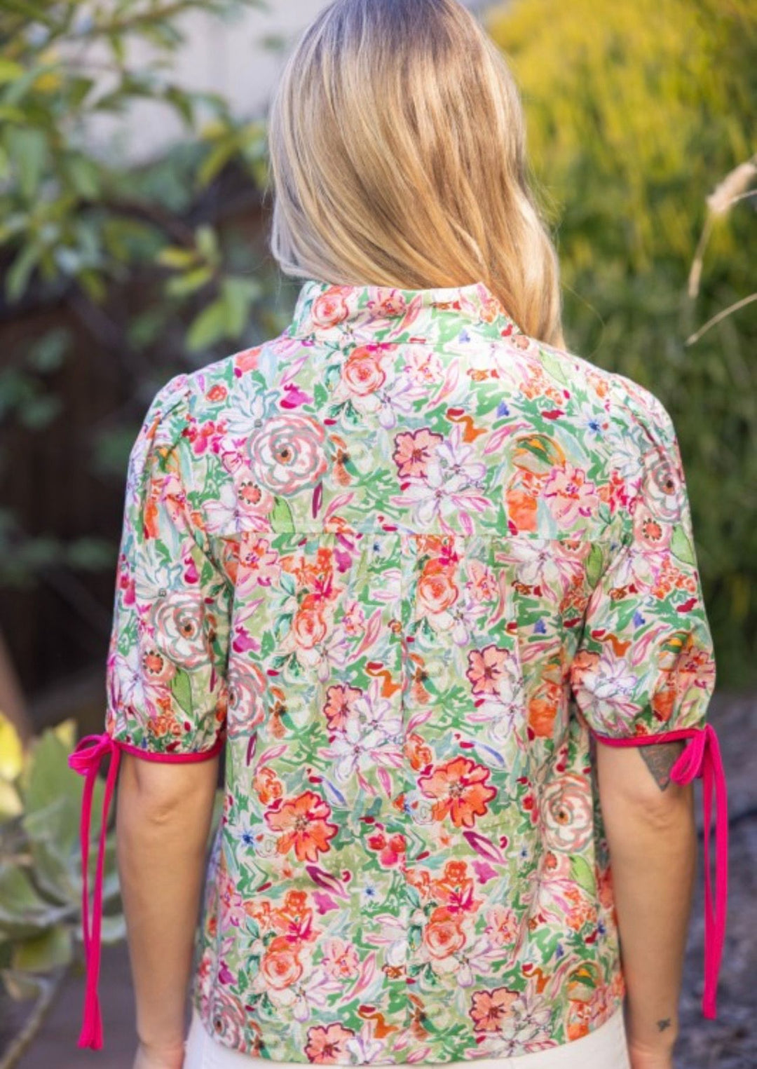 Pink Floral Top