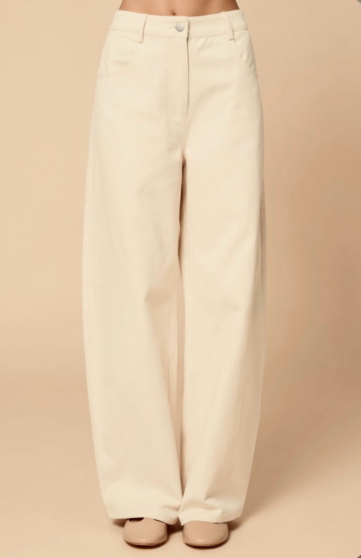 Taupe Barrel Pants