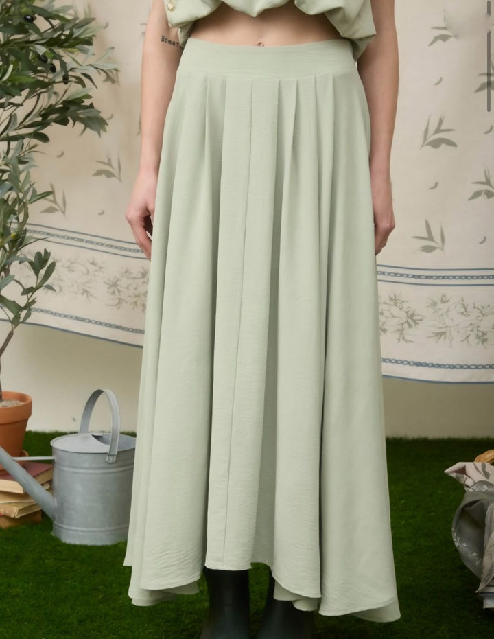 Olive Skirt Set