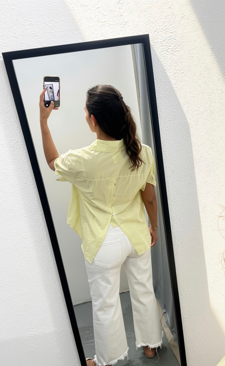 Lime Button Top