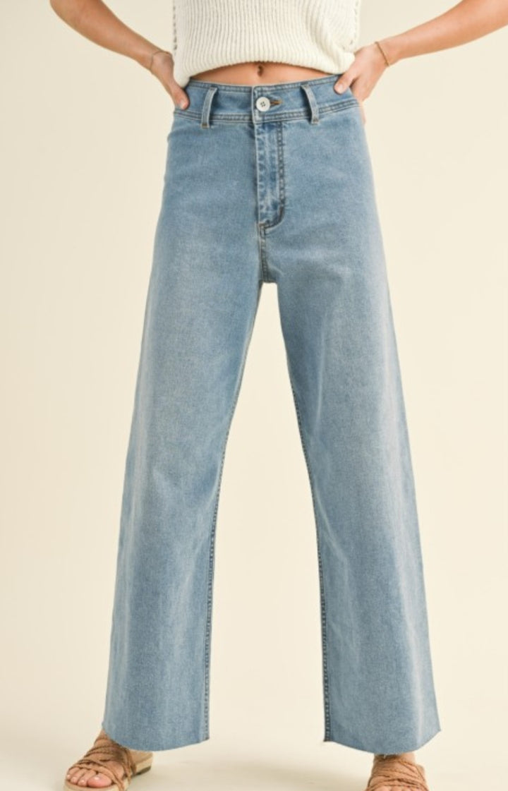 Denim Wide Leg Jeans