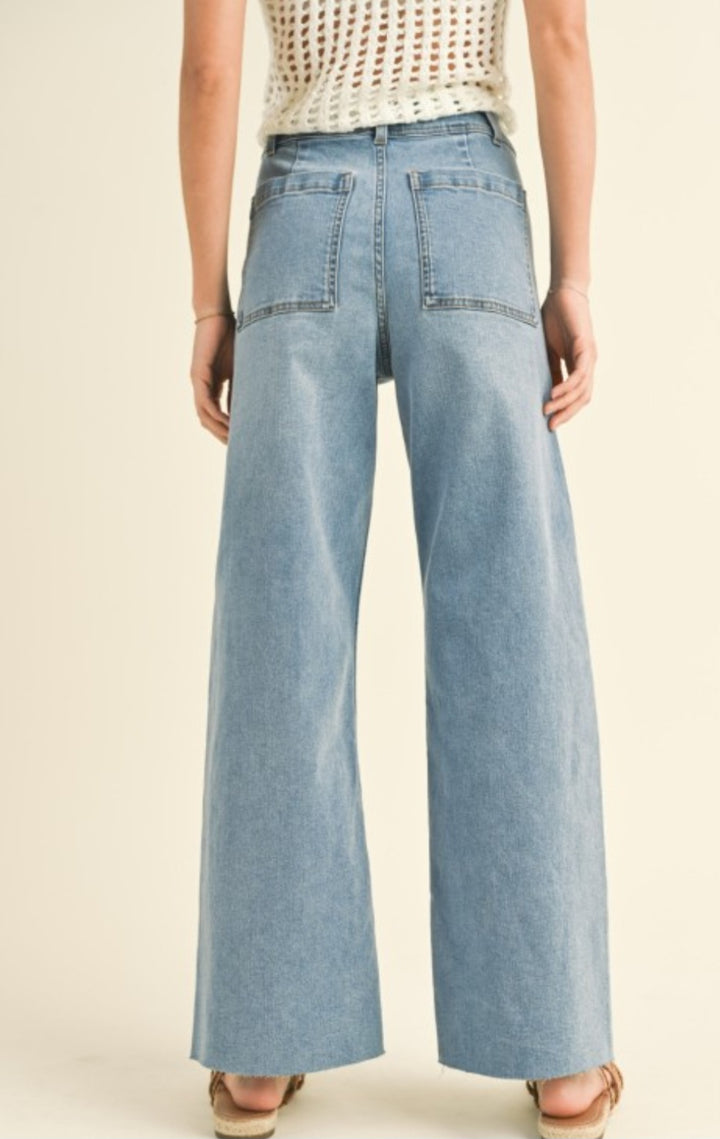Denim Wide Leg Jeans