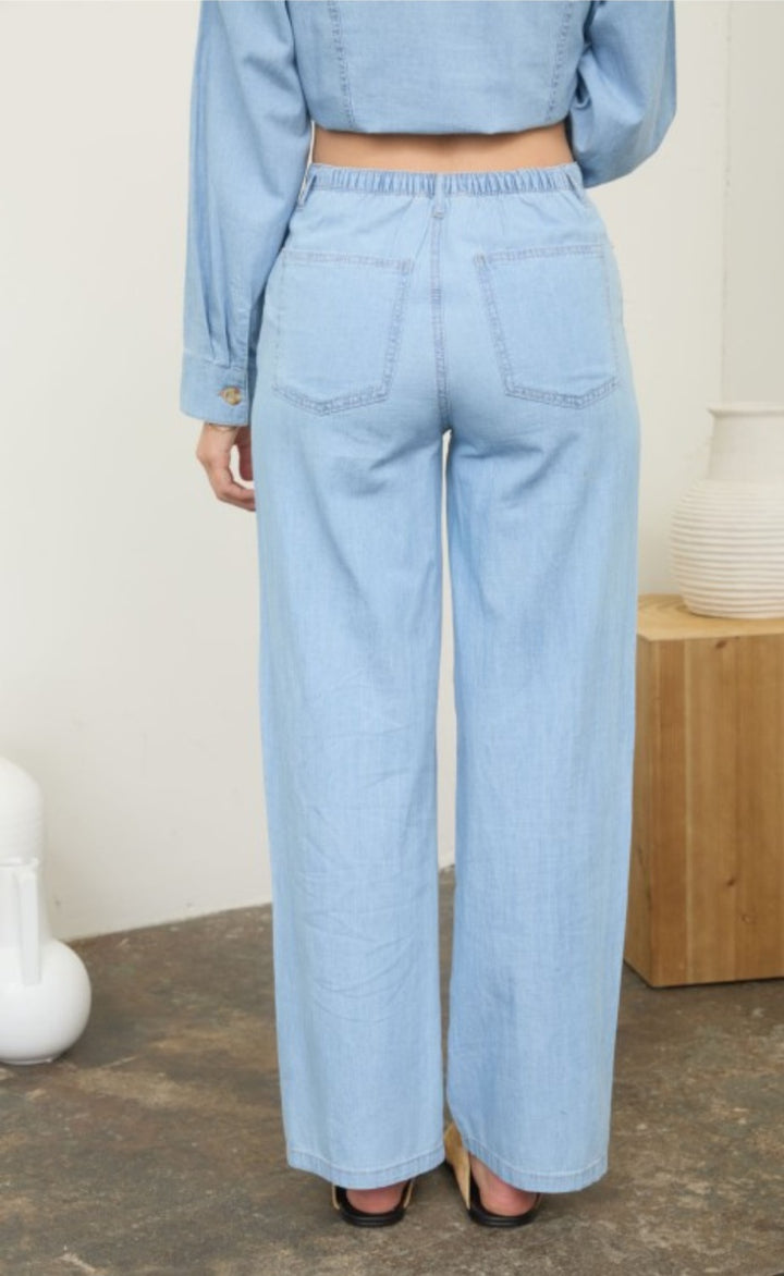 Denim Drawstring Jeans