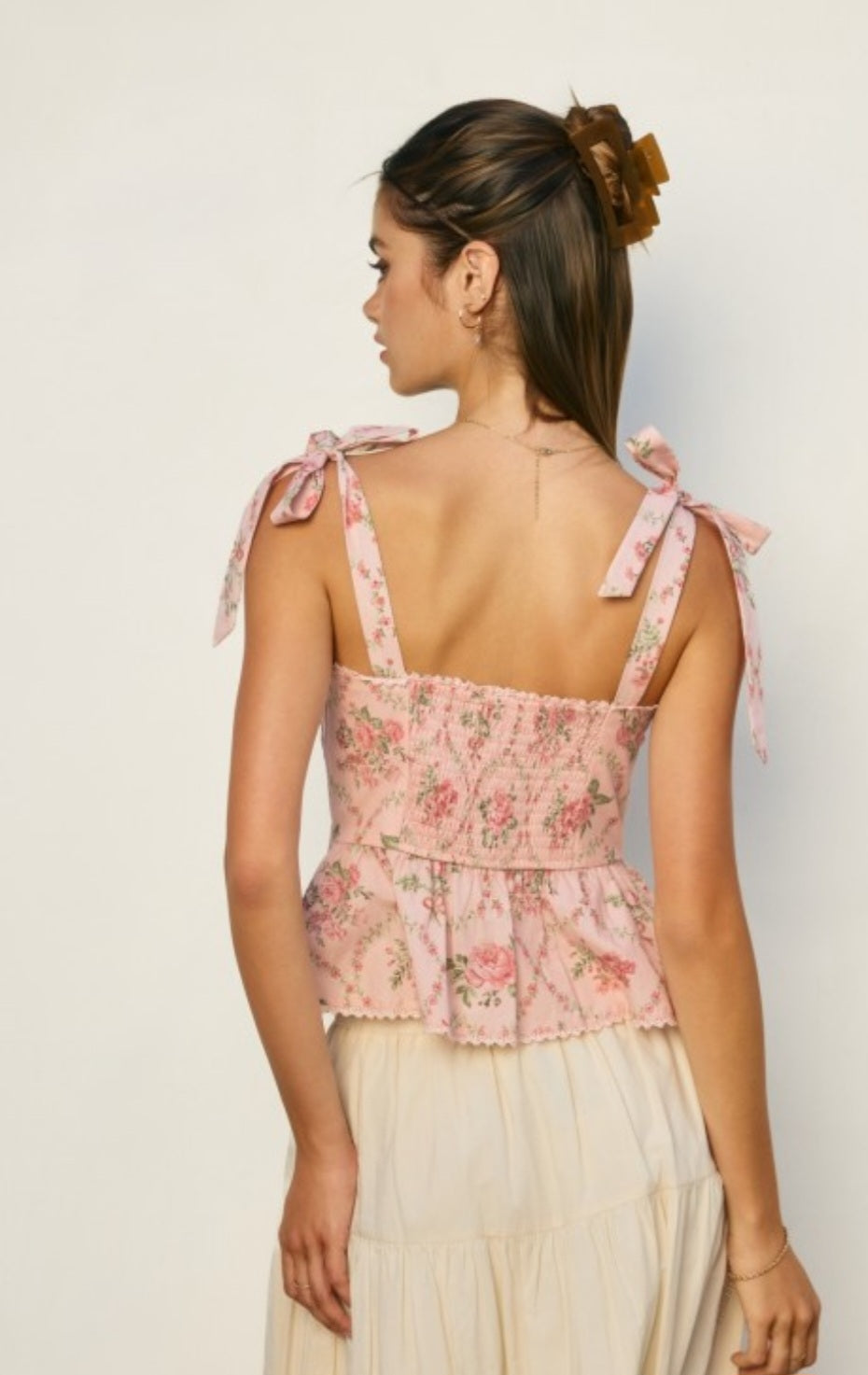 Pink Floral Corset