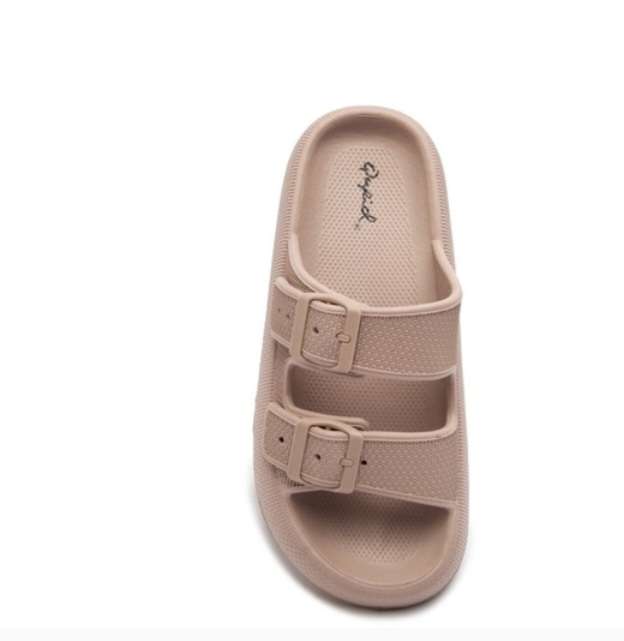 Birch Double Band Rubber Chunky Sandals