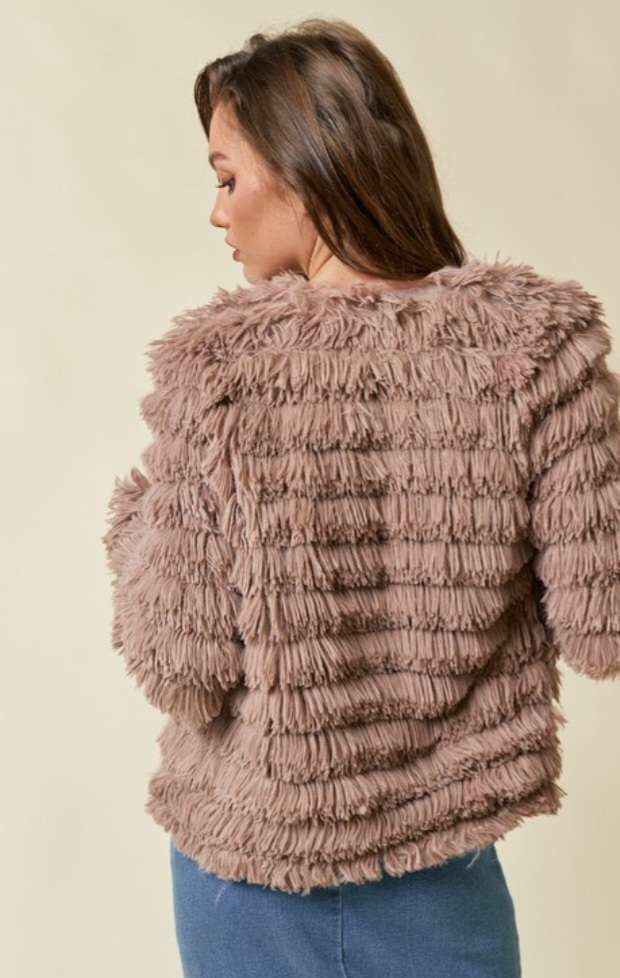 Taupe Fur Jacket
