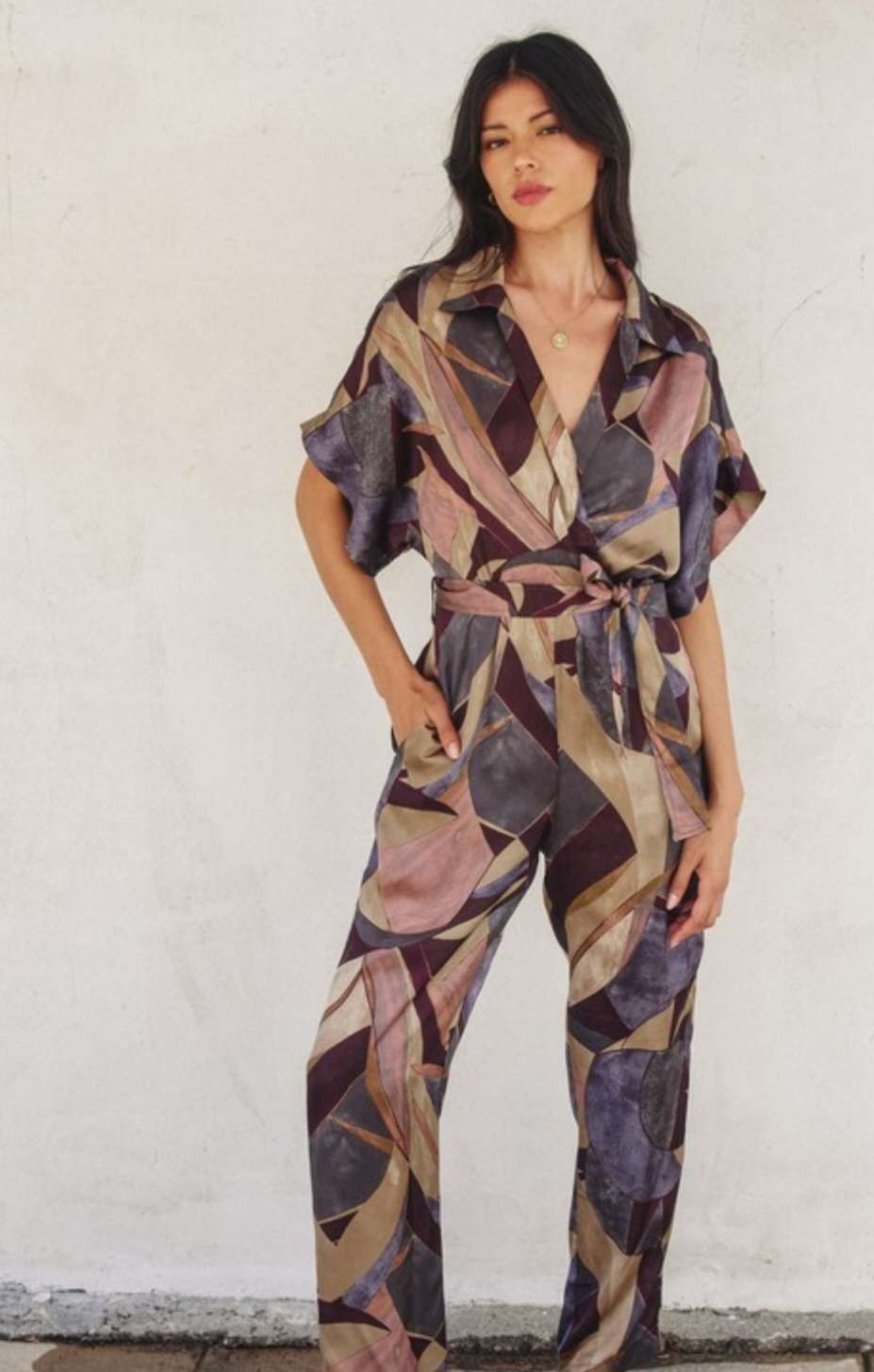 Addison Abstract Print Jumpsuit