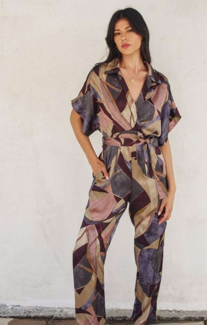Addison Abstract Print Jumpsuit