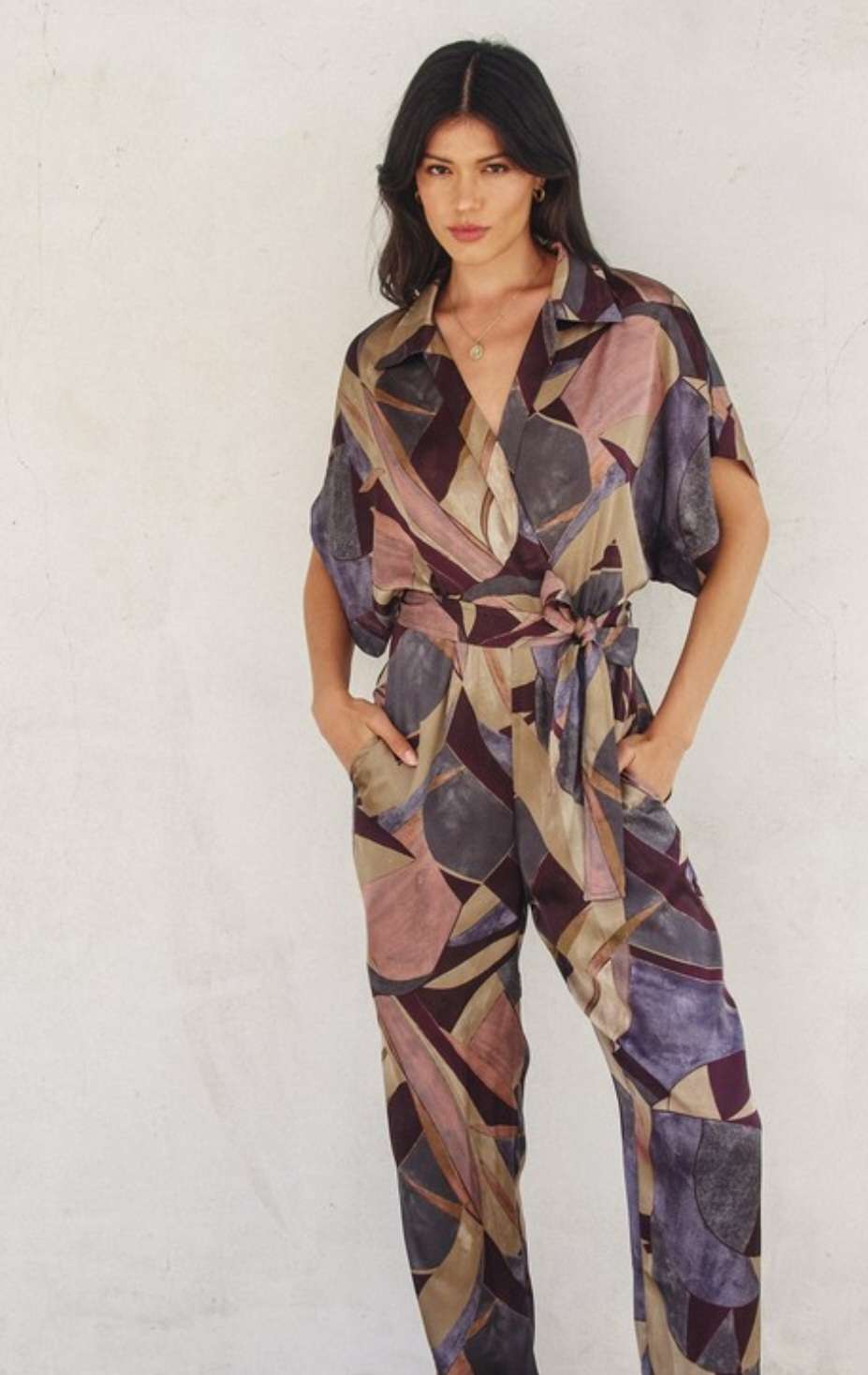 Addison Abstract Print Jumpsuit