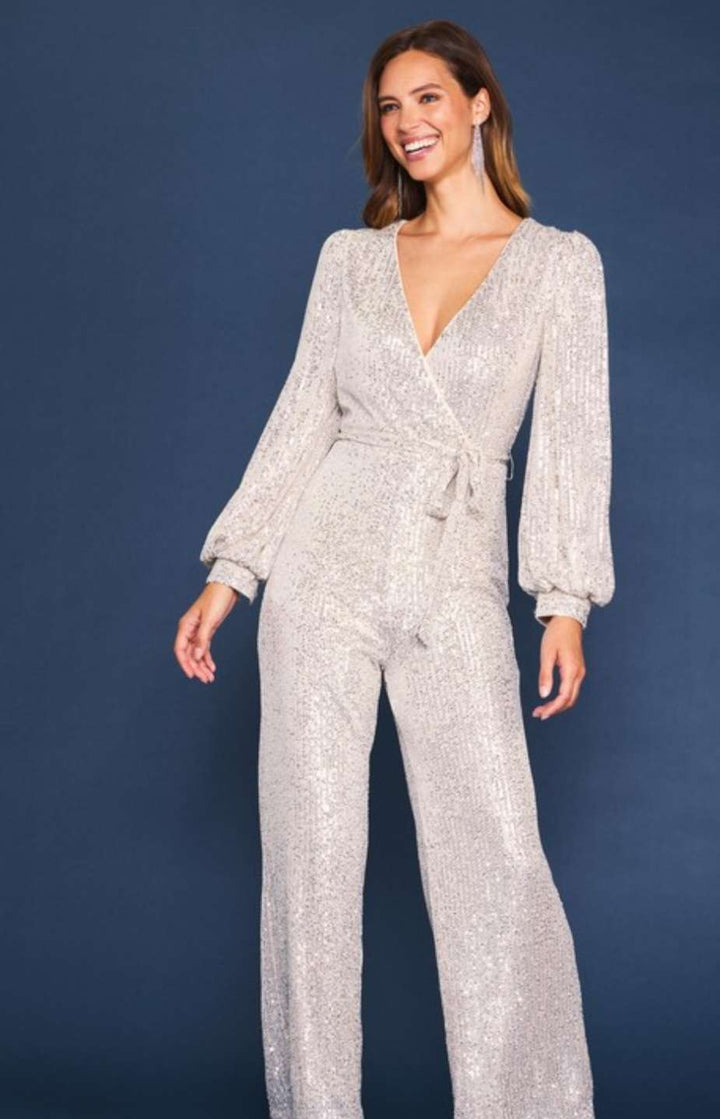 Champagne Sequin Jumpsuit