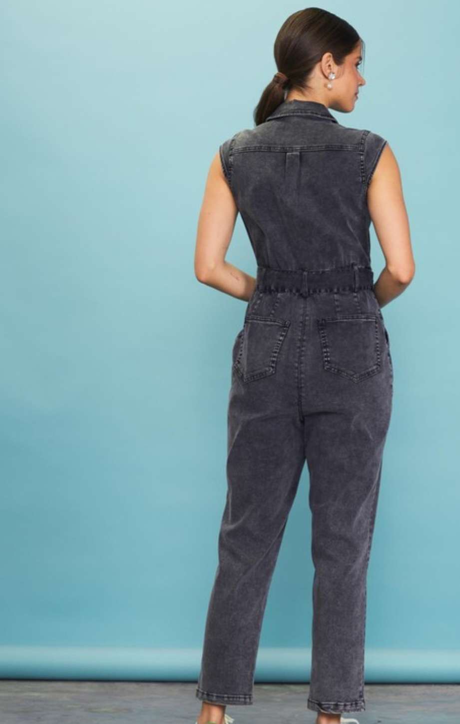 Washed Black Jumpsuit