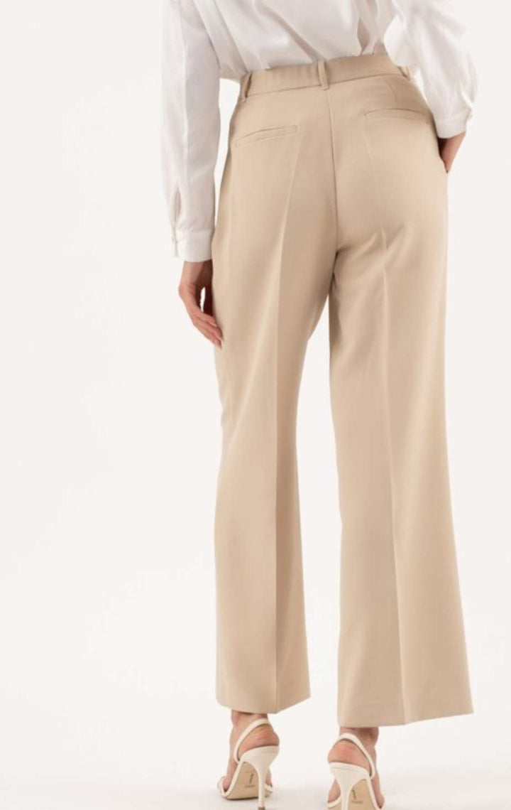 Khaki Pleated Pants