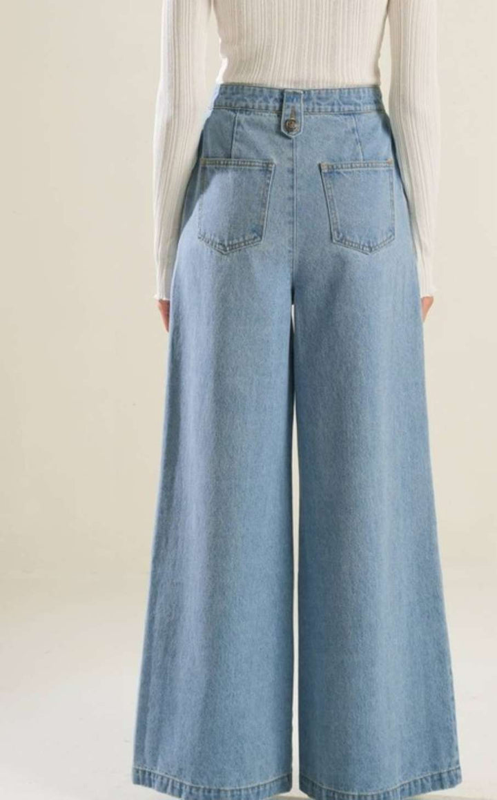 Sailor Denim Wide Leg Jeans