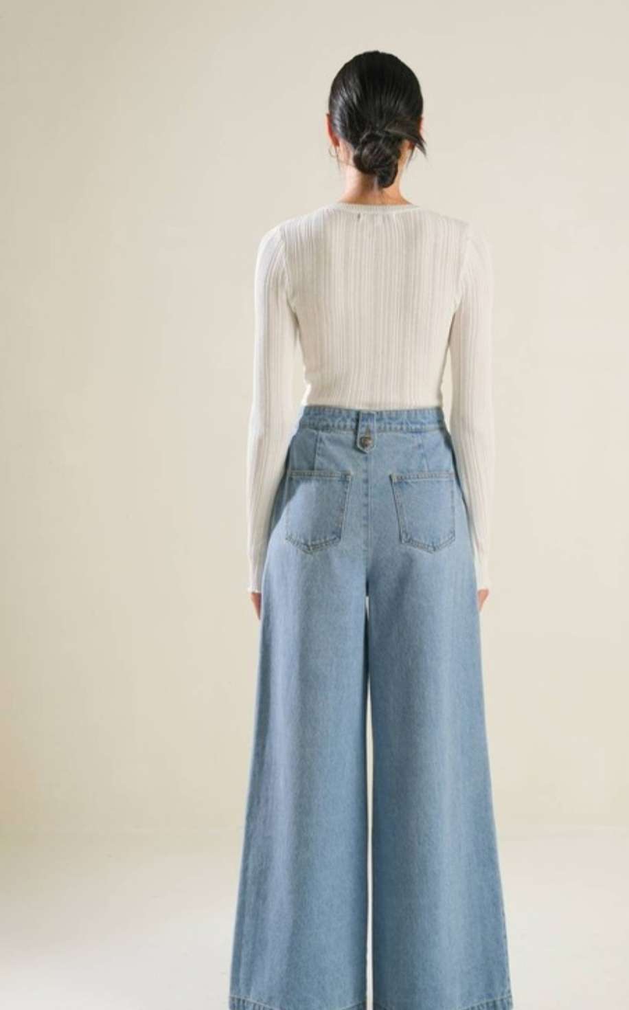 Sailor Denim Wide Leg Jeans