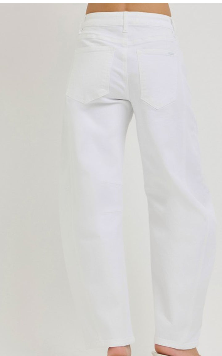 White Barrel Jeans