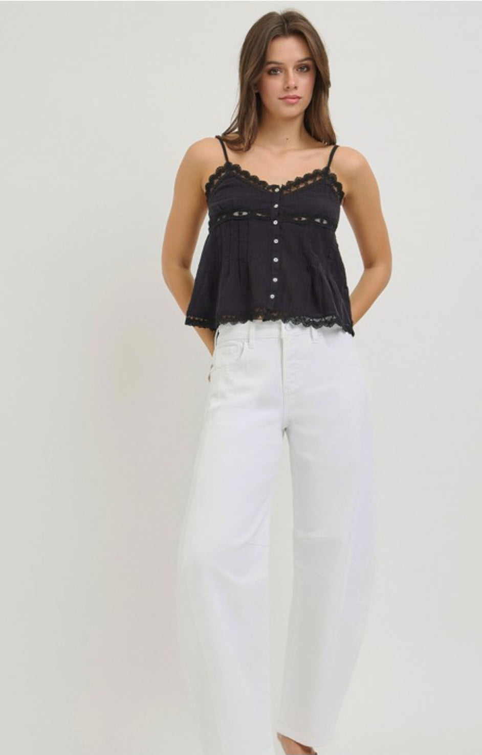 White Barrel Jeans