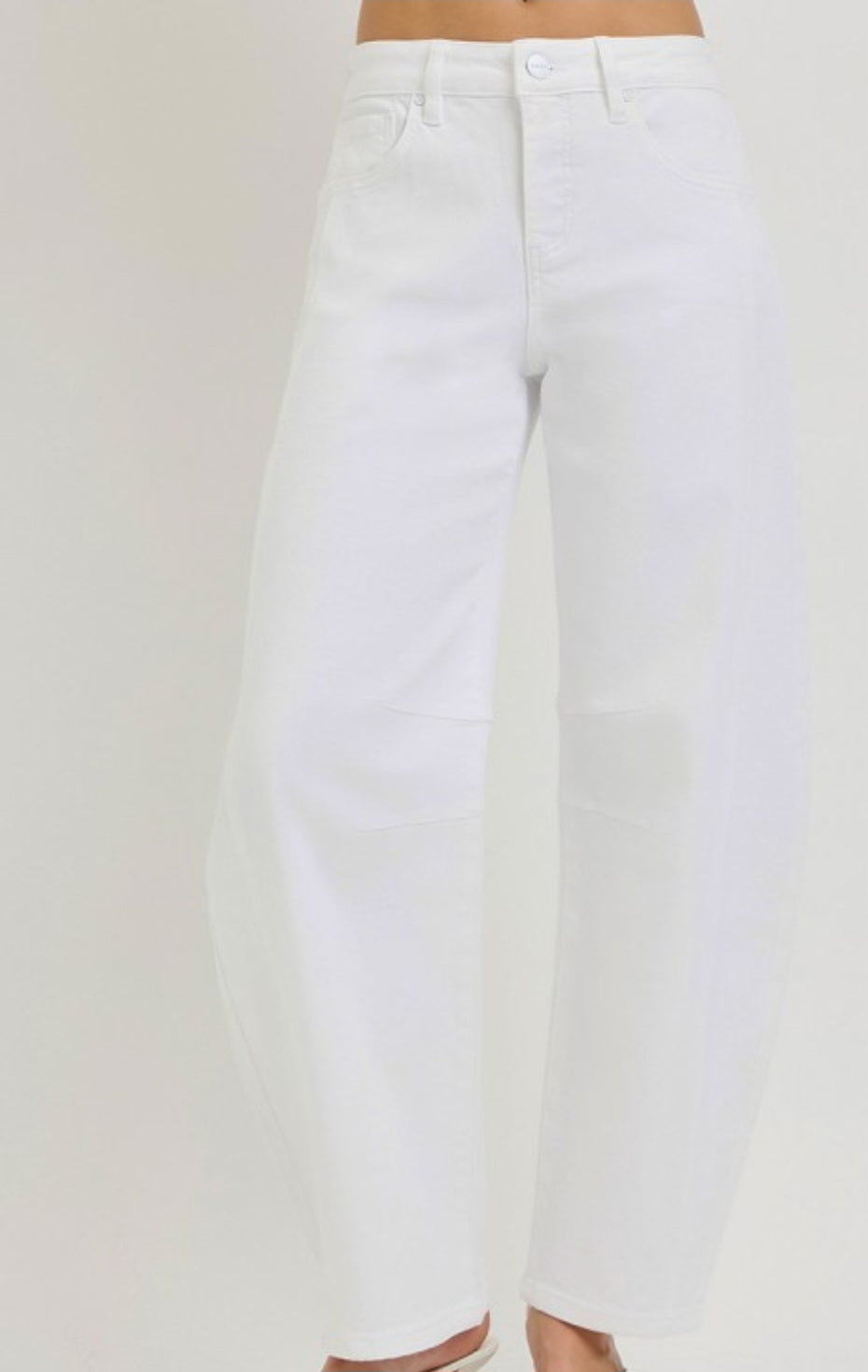 White Barrel Jeans