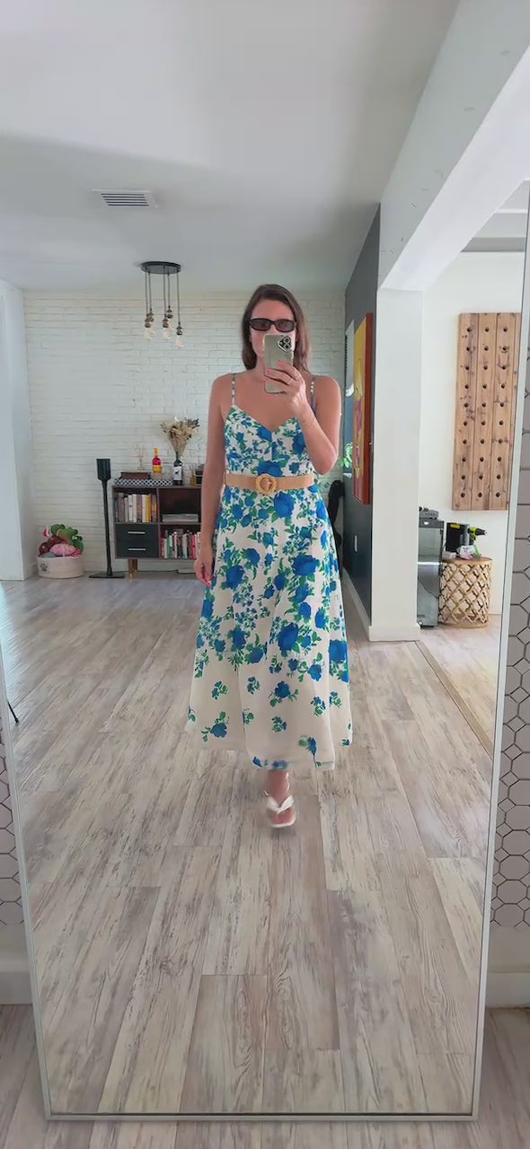 Blue Floral Dress