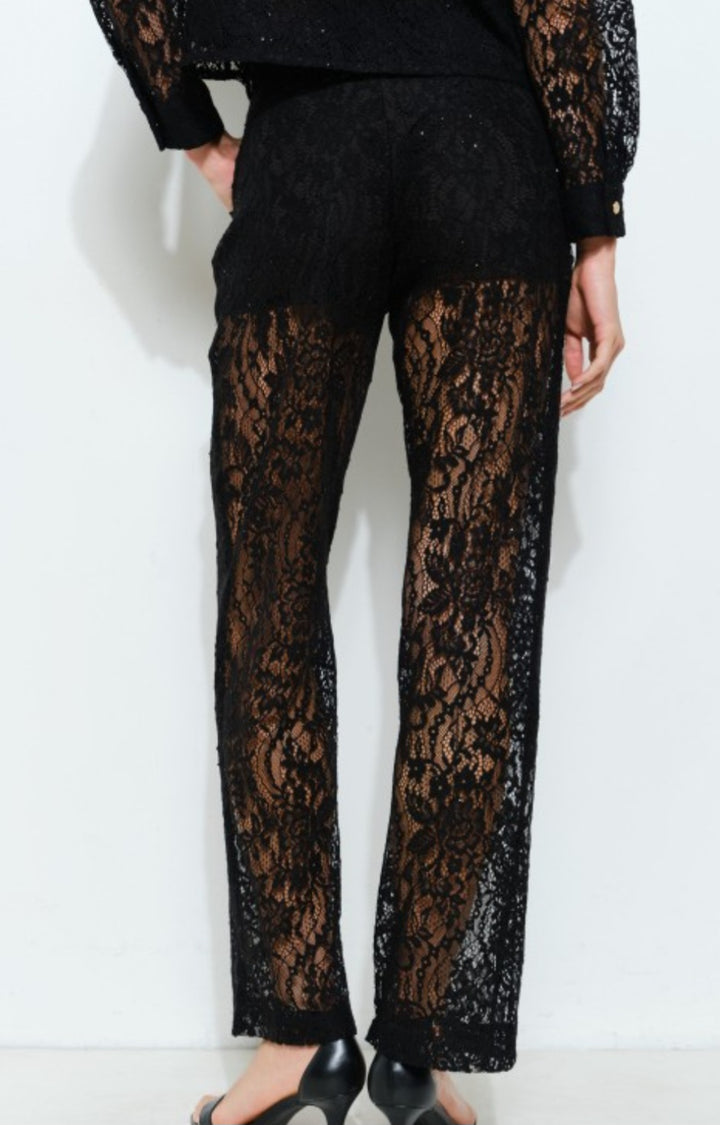 Black Lace Pants