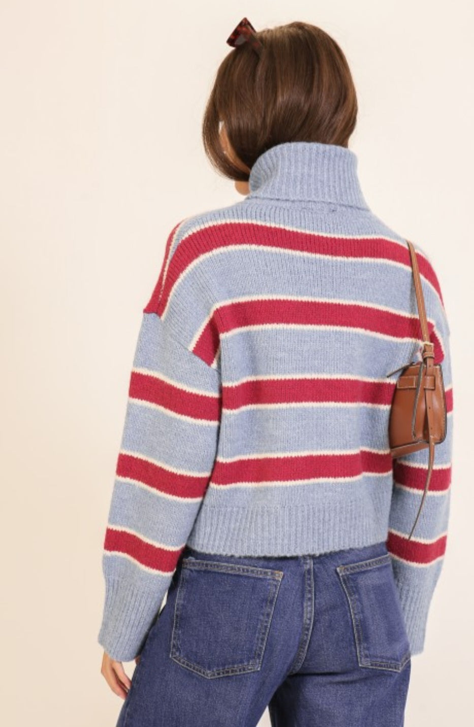 Blue Turtle Neck Sweater