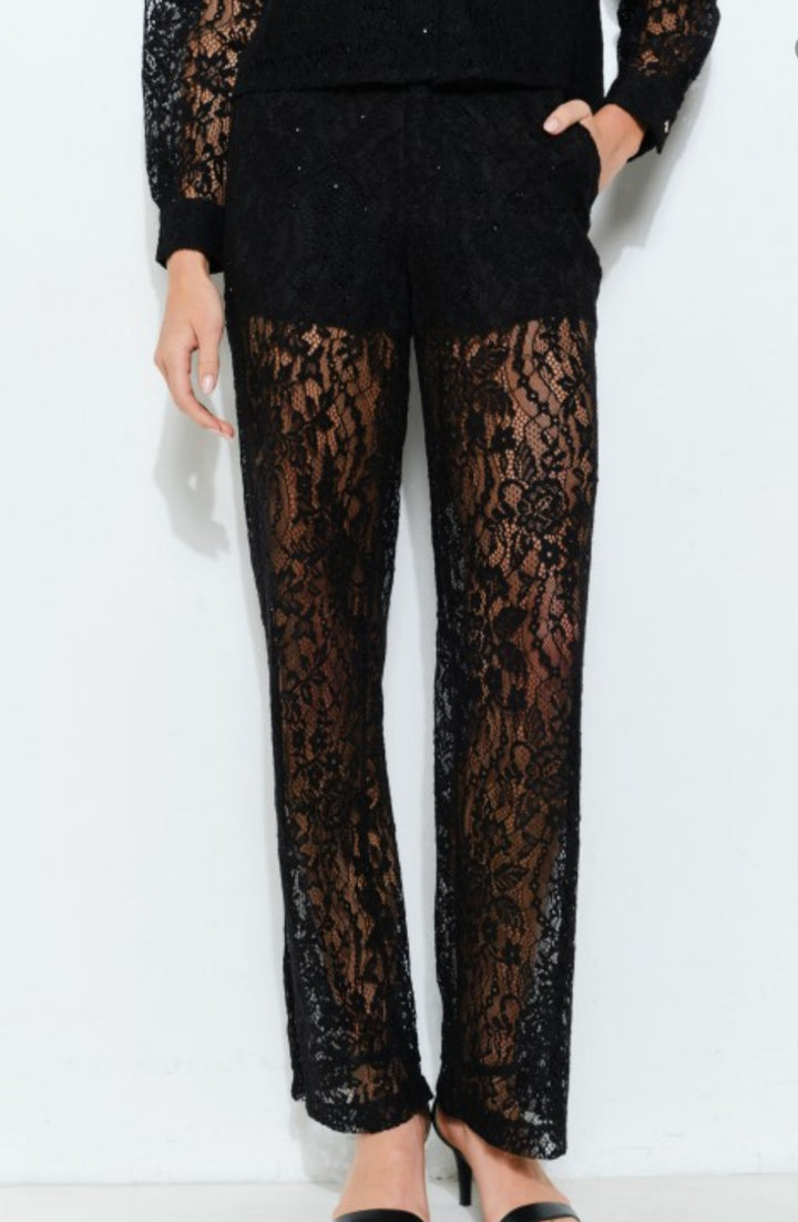 Black Lace Pants