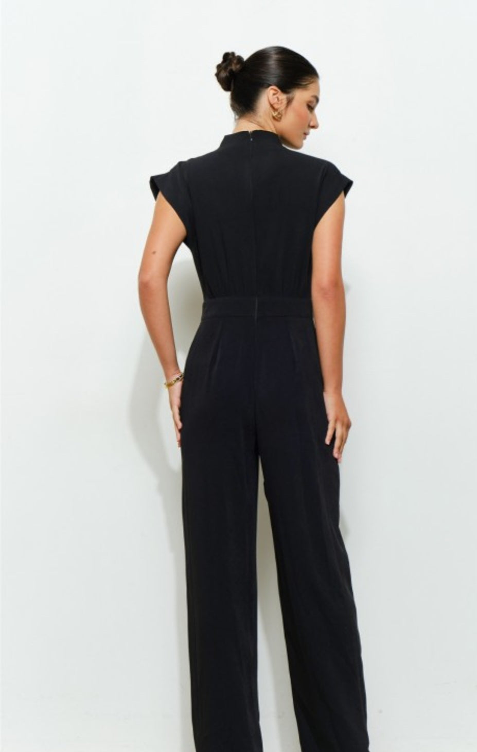 Black High Neck Jumpsuit