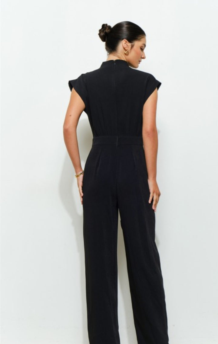 Black High Neck Jumpsuit